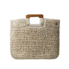 Beach Holiday Wooden Top Handle Bag